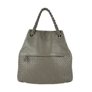Bottega Veneta handbag Khaki Green gray intrecciato leather